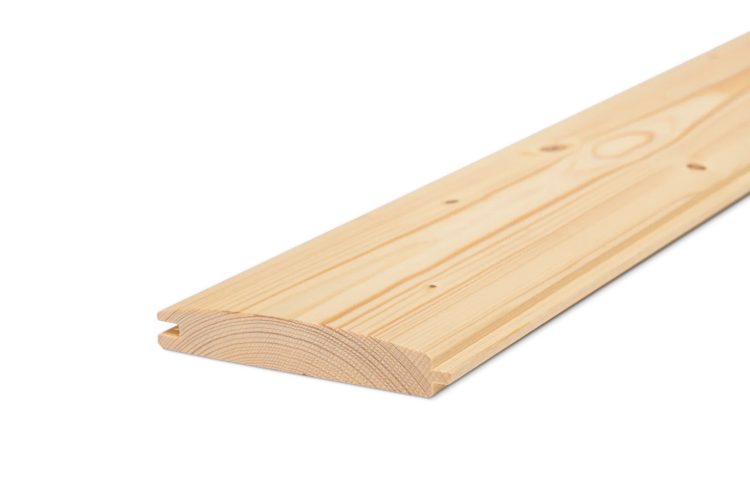 Lucfenyő rönkház profil 24 x 146 x 4000 mm (AB VEH)
